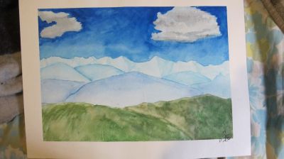 Abstract - Mountains and Clouds
