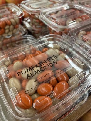 Funny Looking Almonds
Cherry Tomatoes,  labeled as Almonds
Keywords: Tomatoes;Almonds;Pumpkin Pie